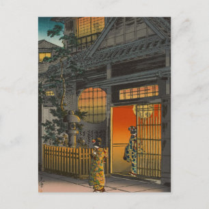 Cartão Postal Ukiyoe Art Japonês (Kouitsu Tsuchiya)