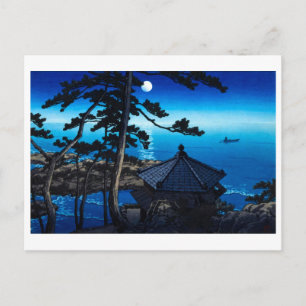 Cartão Postal ukiyoe [hasui] A03 Lua em Izura