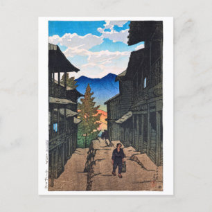 Cartão Postal ukiyoe [hasui] C13 Autumn no Arayu Spa