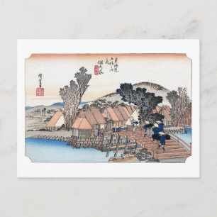 Cartão Postal ukiyoe Hiroshige Nº04 Hodogaya