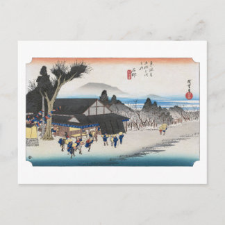 Cartão Postal ukiyoe Hiroshige Nº51 Ishibe