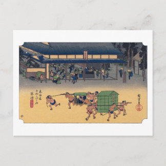 Cartão Postal ukiyoe Hiroshige Nº52 Kusatsu