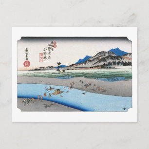 Cartão Postal ukiyoe Hiroshige Nº 09-2 Odawara