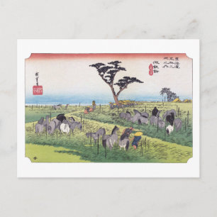 Cartão Postal ukiyoe Hiroshige Nº 39 Chiryū