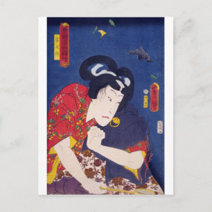 Cartão Postal ukiyoe - Toyokuni manga - Nº 01 Kiritarō -
