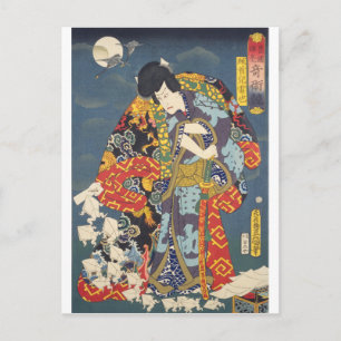 Cartão Postal ukiyoe - Toyokuni - Nº 01 Zokushu Jiraiya -
