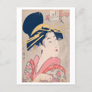 Cartão Postal Ukiyoe [Utamaro] beldades 018