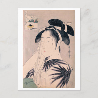 Cartão Postal Ukiyoe [Utamaro] beldades 021