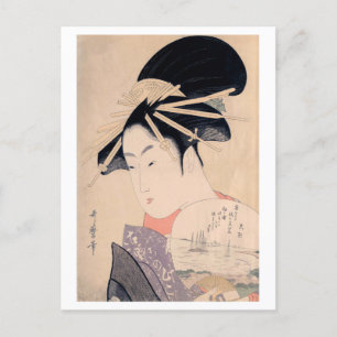 Cartão Postal Ukiyoe [Utamaro] beleza 020