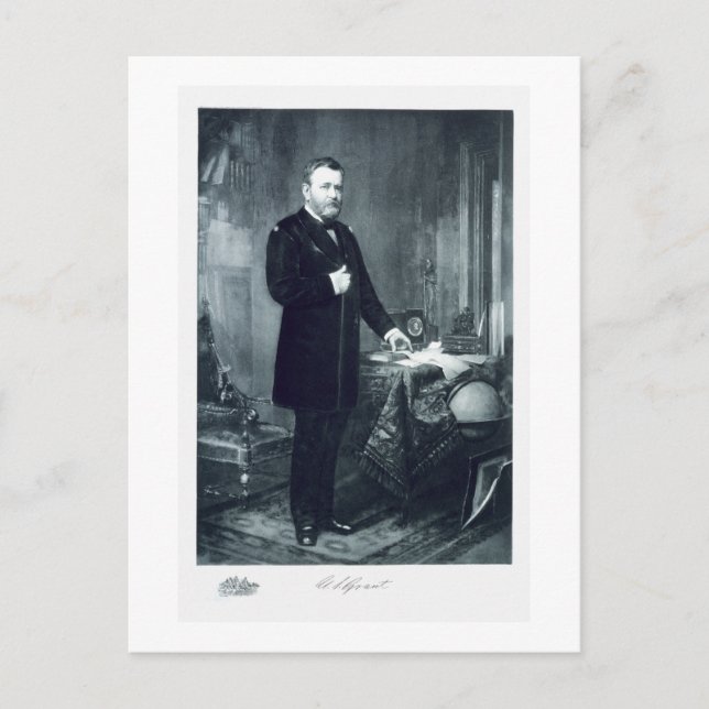 Cartão Postal Ulisses S. Grant, 18º Presidente dos Estados Unido (Frente)