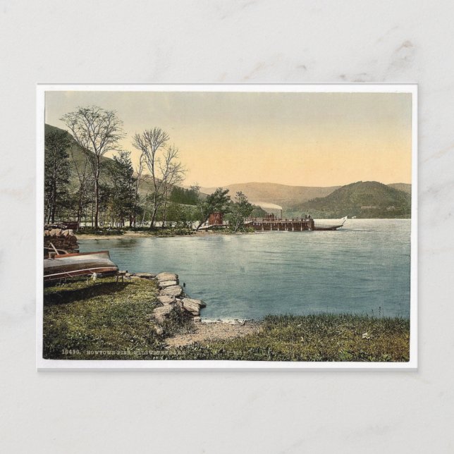 Cartão Postal Ullswater, Howtown Pier, Lake District, Inglaterra (Frente)
