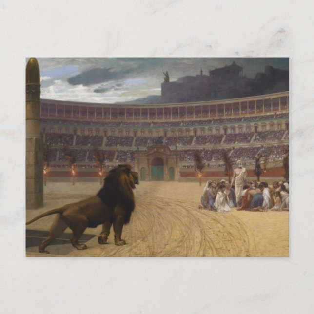 Cartão Postal Última Oração aos Mártires Cristãos (Frente)