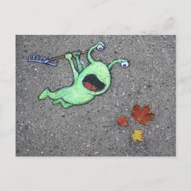 Cartão Postal últimas folhas do outono (Frente)