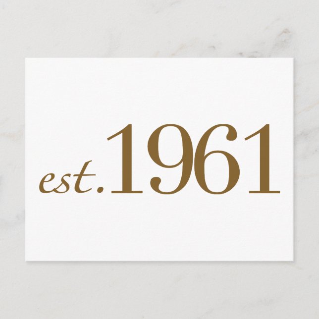 Cartão Postal Último Ano (Ano de Nascimento) (Frente)