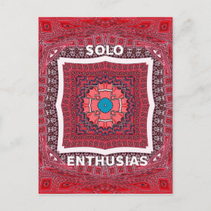Cartão Postal Último Artesanato do Indo Sindhi Ajrak Design Art