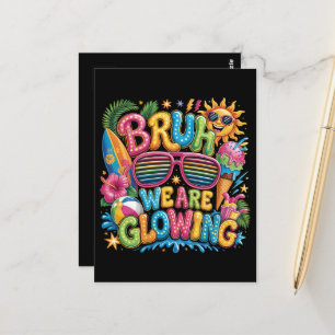 Cartão Postal Último Dia de Aula Férias Tropicais