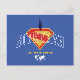 Cartão Postal Último Filho de Krypton Emblem