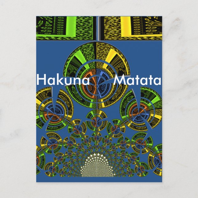 Cartão Postal Último padrão cultural africano Maasai Tribal (Frente)