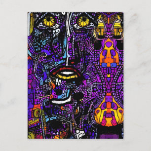 Cartão Postal Últimos pensamentos no leilão de arte - Ken Gage A