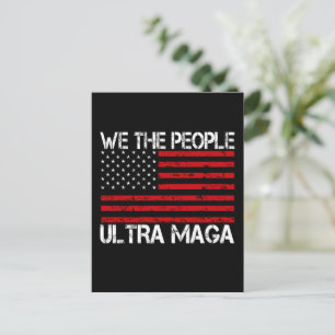 Cartão Postal Ultra Maga Pro Trump 2024 Divertido Republicano