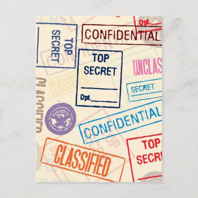 Cartão Postal Ultrassecreto - Proibida a Entrada (Frente)