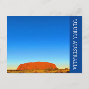 Cartão Postal uluru austrália céu azul
