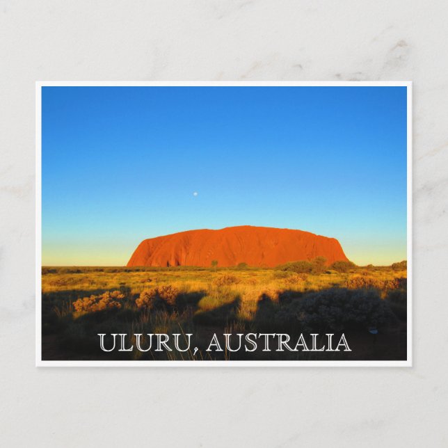 Cartão Postal uluru austrália sky (Frente)