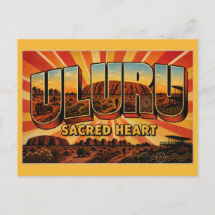Cartão Postal Uluru-Kata Tjuta Coração Sagrado da Austrália
