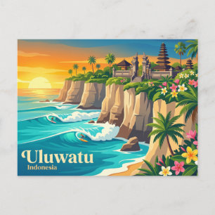 Cartão Postal Uluwatu Indonésia