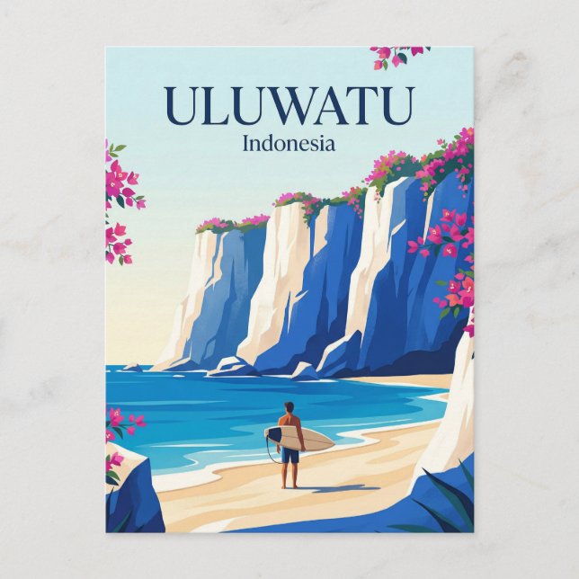 Cartão Postal Uluwatu Indonésia (Frente)