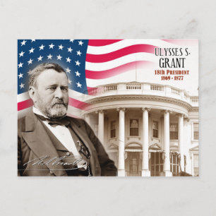 Cartão Postal Ulysses S. Grant - 18º Presidente dos EUA