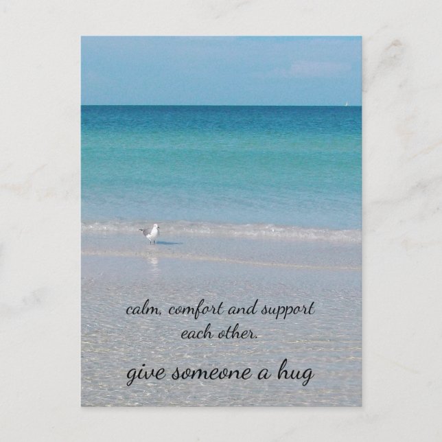 Cartão Postal "Um abraço..................." (Frente)