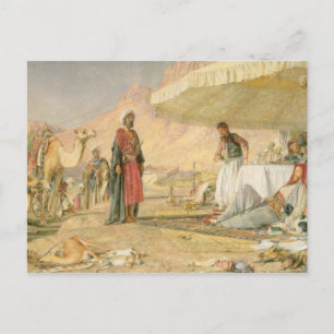 Cartão Postal Um acampamento Frank no deserto do Monte Sinai, 1