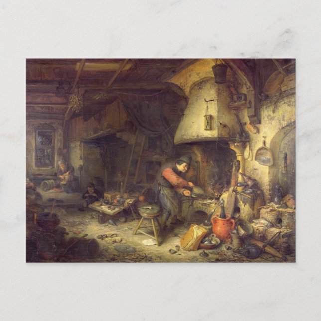 Cartão Postal Um Alquimista, 1611 (Frente)