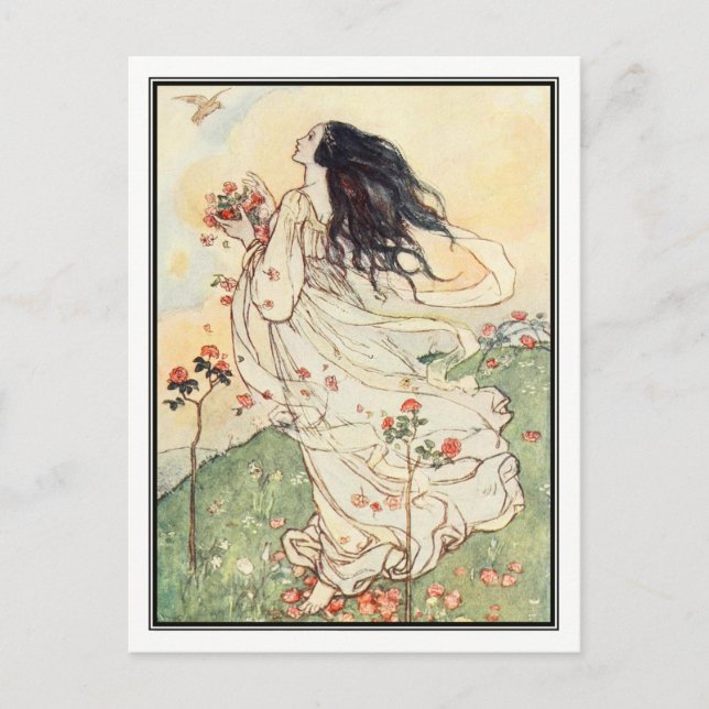 Cartão Postal Um aniversário de Florence Harrison (Frente)