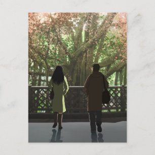 Cartão Postal Um ano passou em um dia solteiro (close-up)