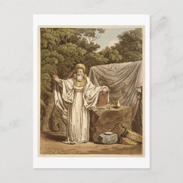 Cartão Postal Um Arqui Druida em seu Hábito Judicial, gravado po (Frente)