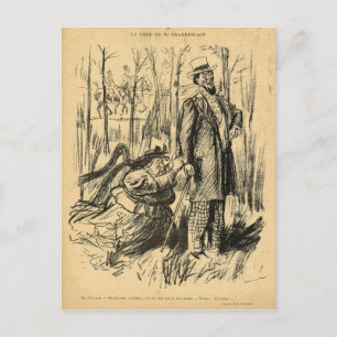 Cartão Postal Um ataque à modéstia ou ao de Chamberlain