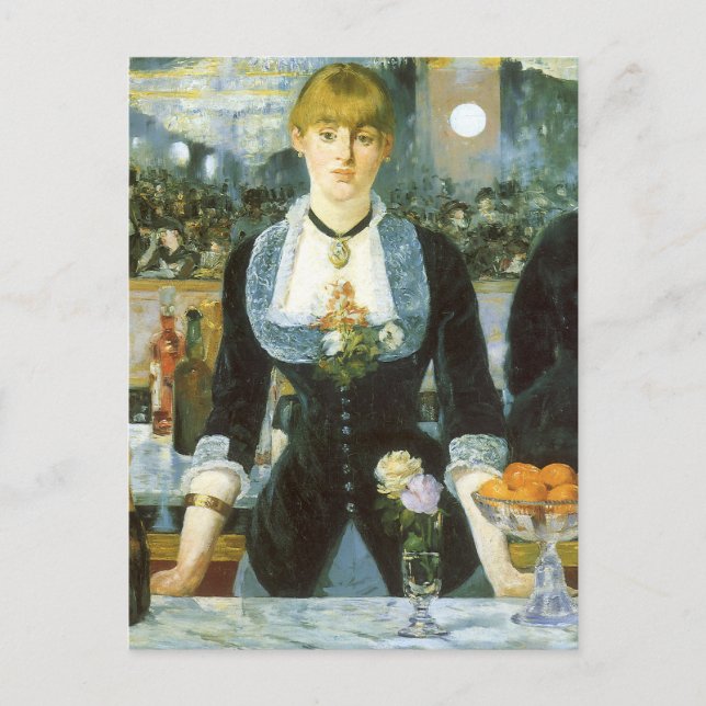 Cartão Postal Um Bar na Folies Bergere, de Edouard Manet (Frente)