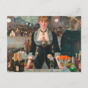 Cartão Postal Um Bar no Folies-Bergère Edouard Manet