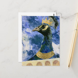 Cartão Postal Um belo pavão real