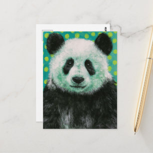 Cartão Postal Um belo urso panda