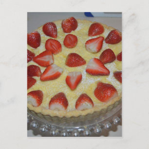 Cartão Postal Um bolo de morango