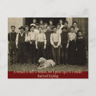 Cartão Postal Um bom charuto é uma fumaça