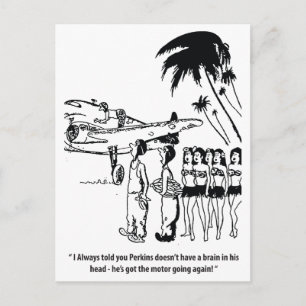 Cartão Postal Um Bom Mecânico, Engraçado, Vintage