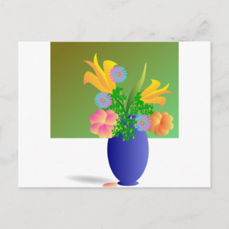 Cartão Postal Um Buquê do Clipart Flowers