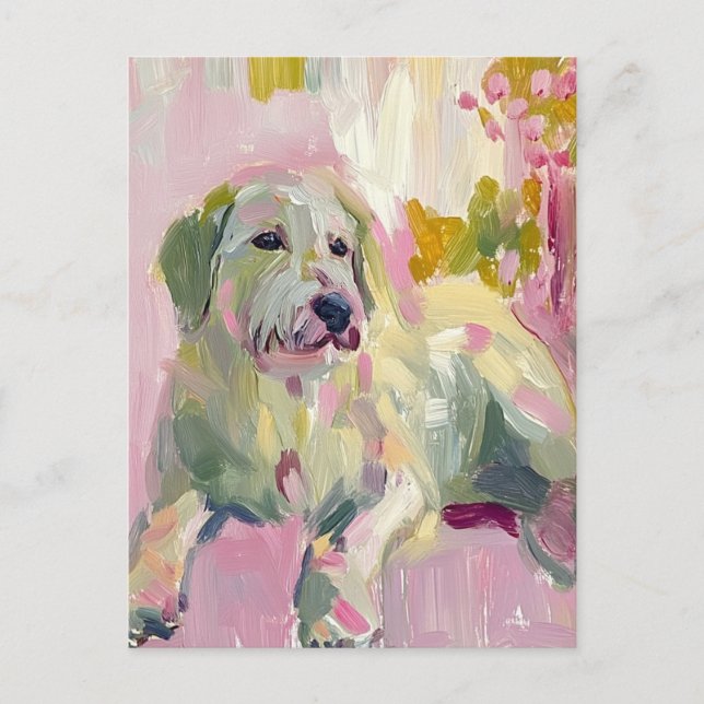 Cartão Postal Um Cachorro Fofo (Frente)