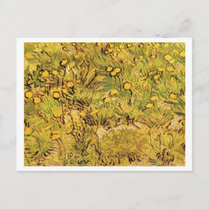 Cartão Postal Um Campo de Flores Amarelas, Vincent van Gogh