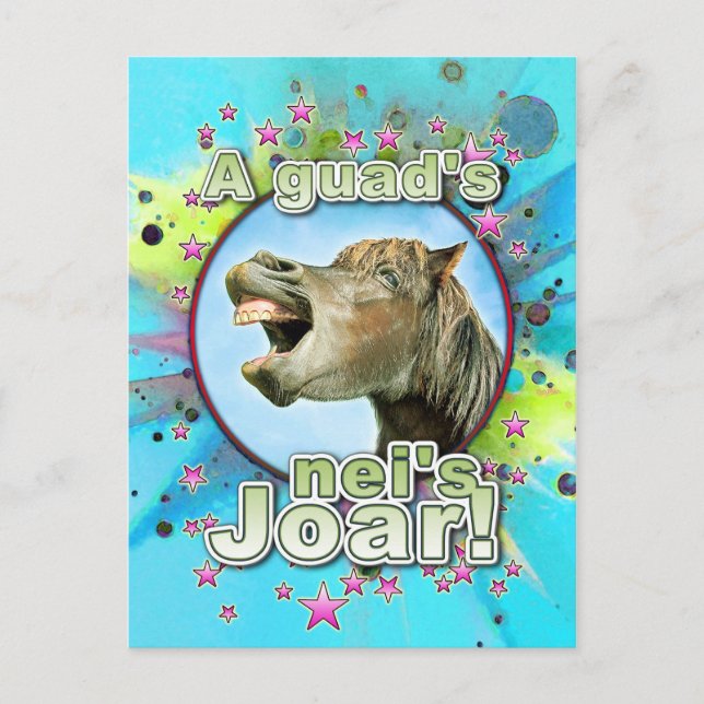 Cartão Postal Um cara é a Joar! (Frente)