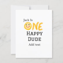 Um cara feliz aniversário feliz smiley amarelo 